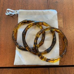 Pack of 3 tiger eye style bangles